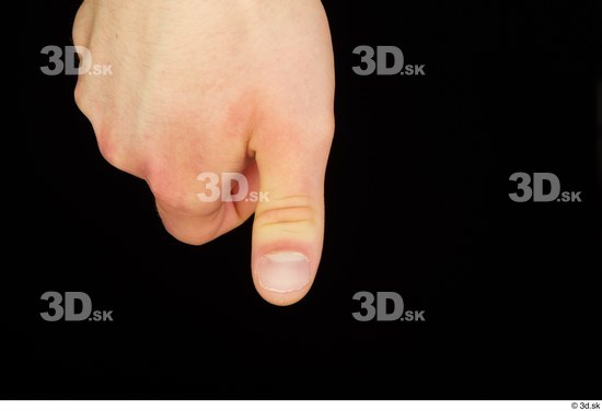 Fingers Man White Average Studio photo references