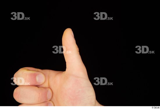 Fingers Man White Average Studio photo references