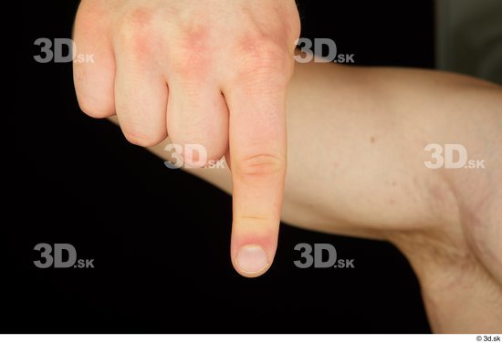 Fingers Man White Average Studio photo references