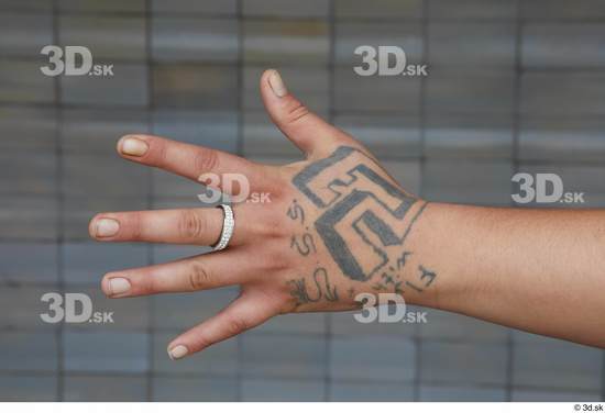 Hand Woman Tattoo Casual Chubby Street photo references