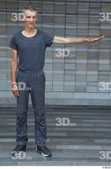 Whole Body Man T poses White Casual Underweight Standing Street photo references