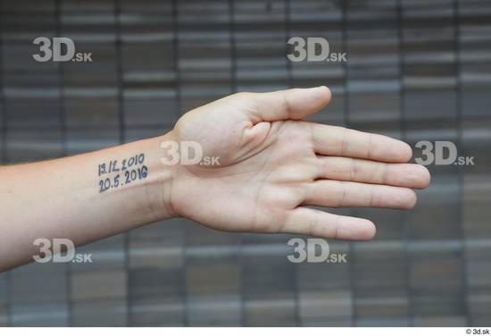Hand Man White Tattoo Casual Average Street photo references