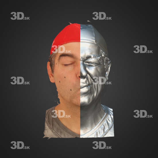 Head Emotions Man White 3D Phonemes And Emotions