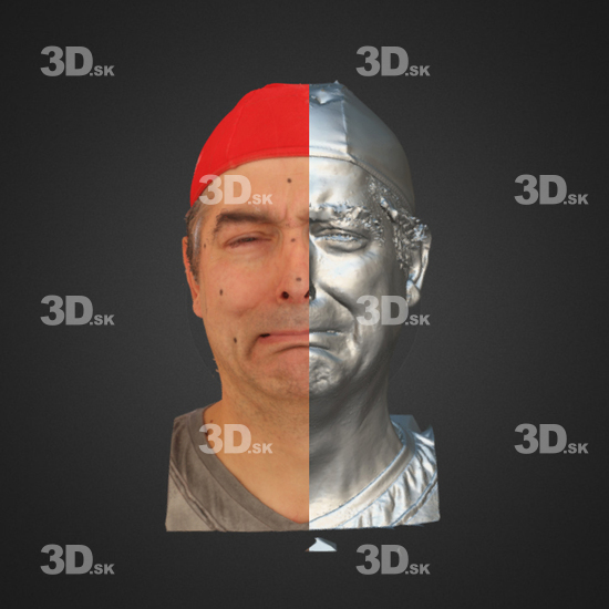 Head Emotions Man White 3D Phonemes And Emotions