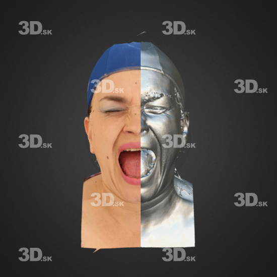 Head Emotions Man White 3D Phonemes And Emotions