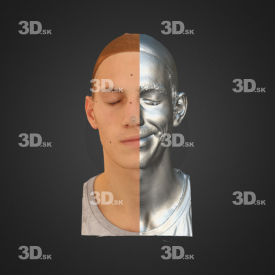 Head Emotions Man White 3D Phonemes And Emotions