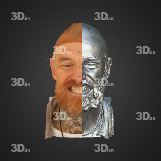 Head Emotions Man White 3D Phonemes And Emotions