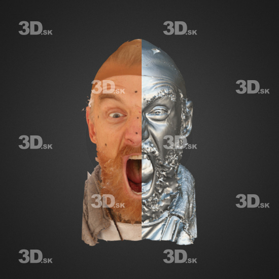 Head Emotions Man White 3D Phonemes And Emotions