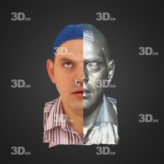 Head Emotions Man White 3D Phonemes And Emotions