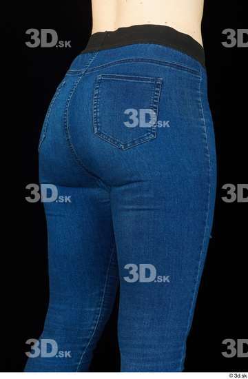 Thigh Hips Woman Jeans Average Studio photo references