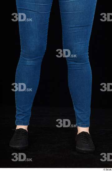 Calf Woman Jeans Average Studio photo references