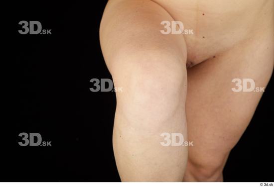 Knee Woman Nude Average Studio photo references
