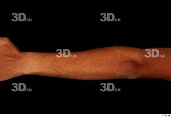 Forearm Man Black Nude Slim Studio photo references