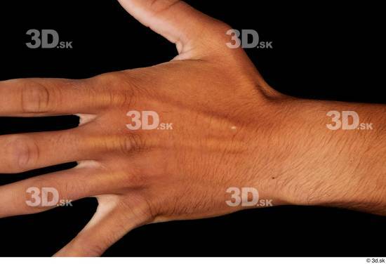 Hand Man Black Nude Slim Studio photo references