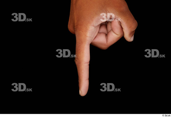 Fingers Man Black Slim Studio photo references