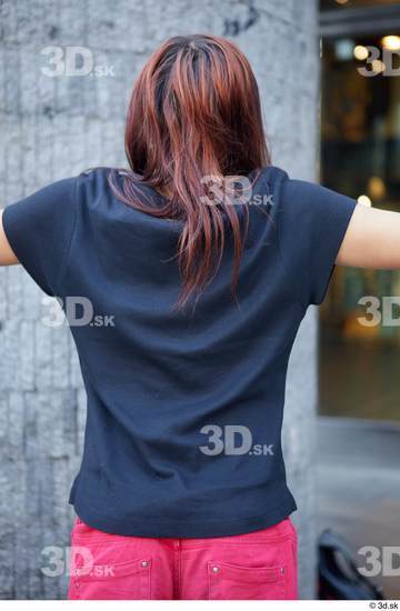 Upper Body Woman White Casual Slim Street photo references