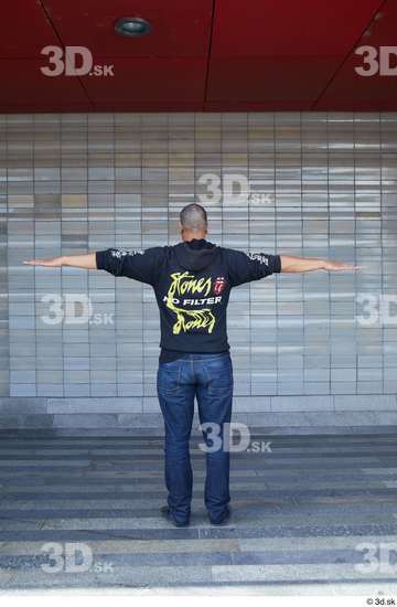 Whole Body Man T poses White Casual Average Standing Street photo references