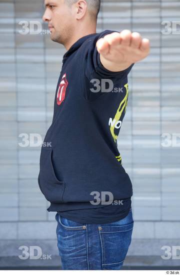 Upper Body Man White Casual Average Street photo references