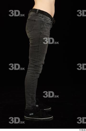 Leg Woman White Jeans Average Studio photo references