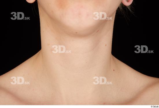 Neck Woman White Average Studio photo references