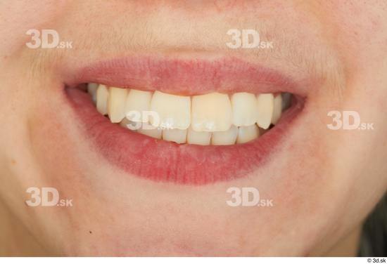 Teeth Woman White Average Studio photo references