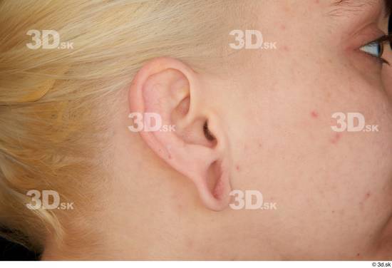 Ear Woman White Average Studio photo references