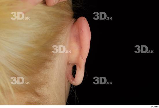 Ear Woman White Average Studio photo references