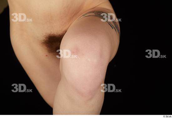 Knee Woman White Nude Average Studio photo references