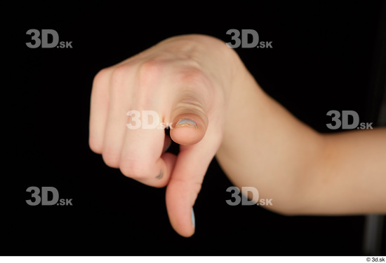 Fingers Woman White Average Studio photo references