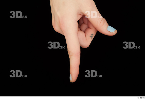 Fingers Woman White Average Studio photo references