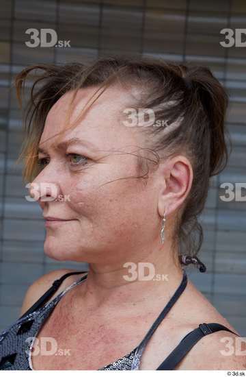 Head Woman White Casual Chubby Street photo references