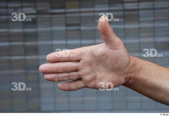 Hand Man White Casual Overweight Bearded Street photo references