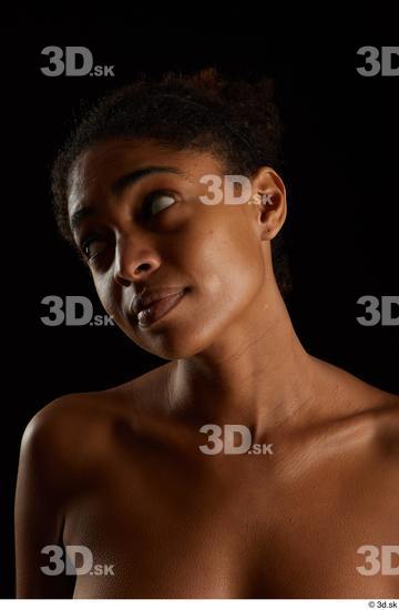 Woman Black Slim Female Studio Poses