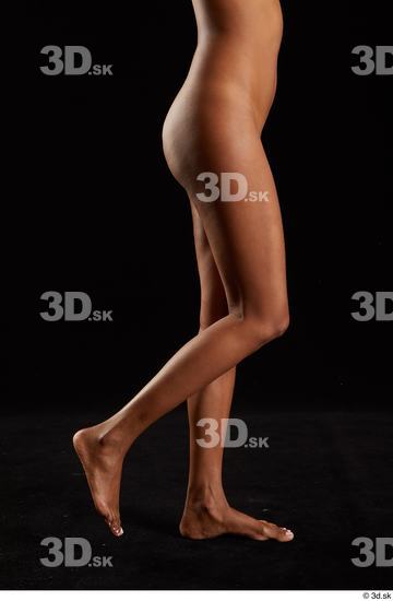 Woman Black Slim Female Studio Poses