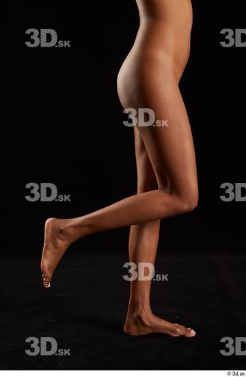 Woman Black Slim Female Studio Poses