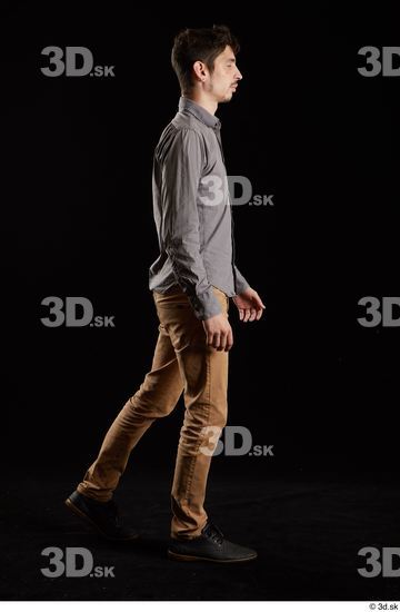 Man White Slim Male Studio Poses