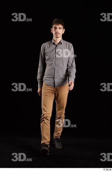 Man White Slim Male Studio Poses