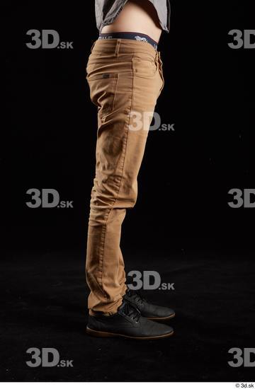 Man White Slim Male Studio Poses