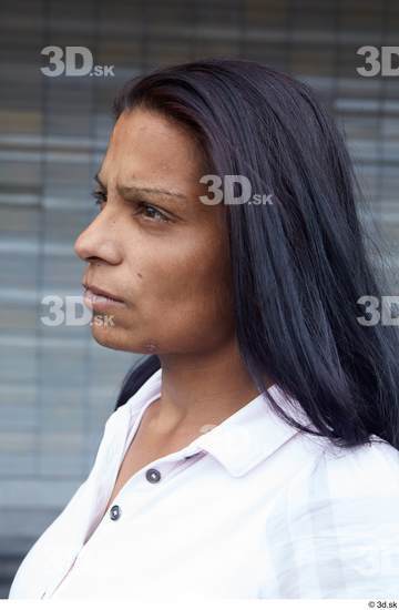 Head Woman White Casual Average Street photo references