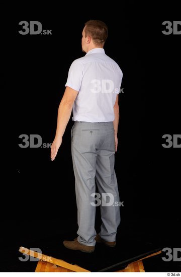 Whole Body Man Shoes Shirt Trousers Average Standing Studio photo references