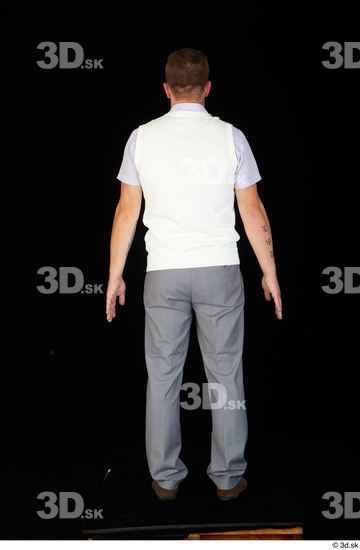 Whole Body Man Shoes Shirt Trousers Vest Average Standing Studio photo references