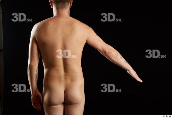Arm Back Man White Nude Average Studio photo references