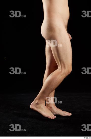 Calf Man White Nude Average Studio photo references