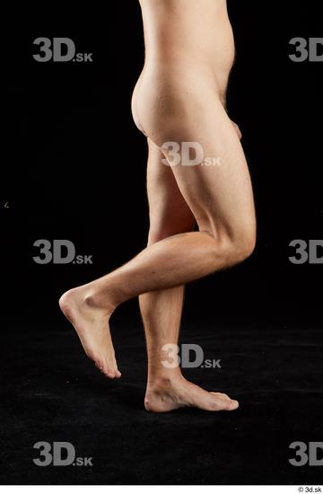 Calf Man White Nude Average Studio photo references