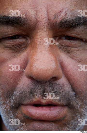 Nose Man White Casual Chubby Street photo references