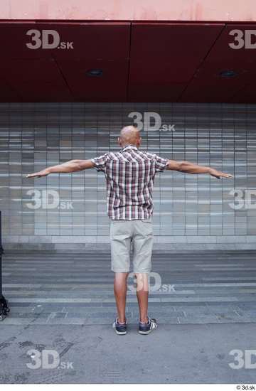 Whole Body Man T poses White Casual Slim Standing Street photo references