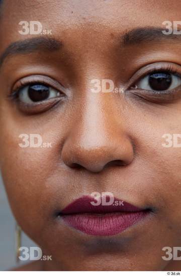 Nose Woman Black Casual Chubby Street photo references