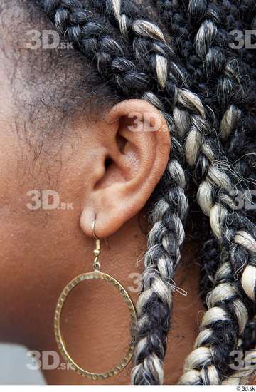 Ear Woman Black Casual Chubby Street photo references