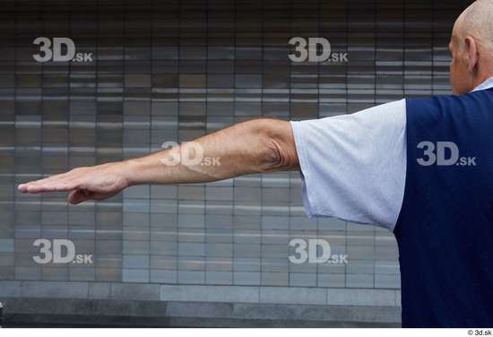 Arm Man White Casual Average Street photo references