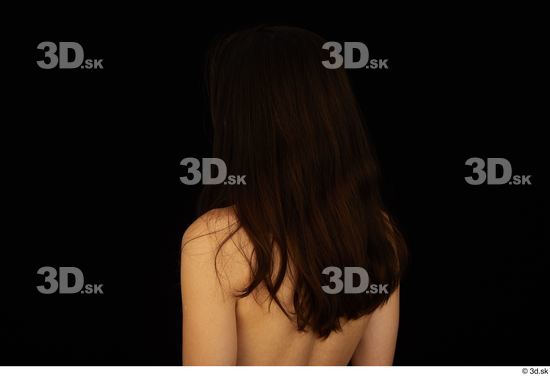 Woman White Slim Female Studio Poses